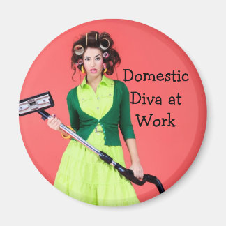 Domestic Diva at Work Picture Magnet