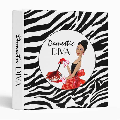 Domestic Diva Binder  African American Diva