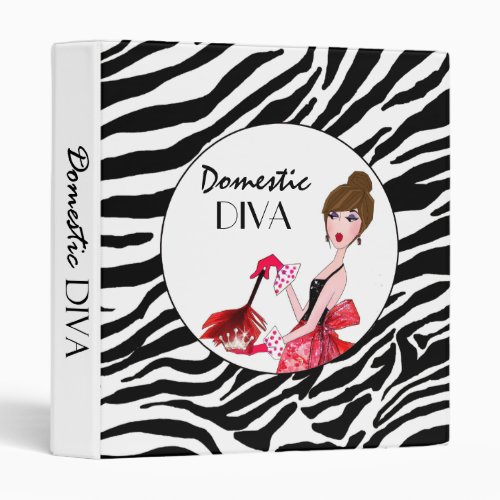 Domestic Diva Binder  Dark Hair