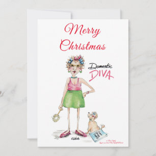 Domestic Diva, Happy Holiday Wishes Caricature