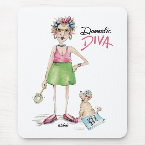 Domestic Diva must give up soap opera Mouse Pad