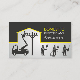 Domestic electricians business card