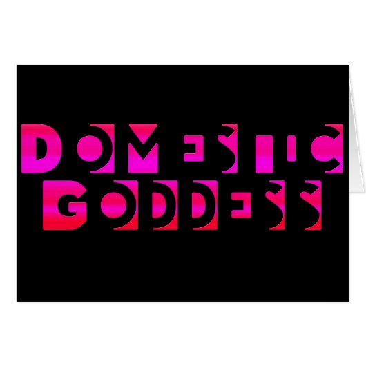 Domestic Goddess Cards (Front Horizontal)