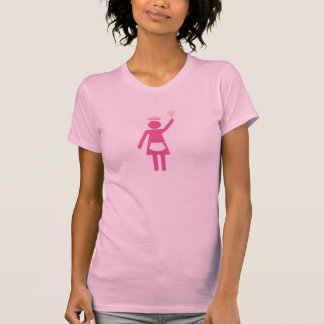 Domestic Goddess Pink logo T-Shirt