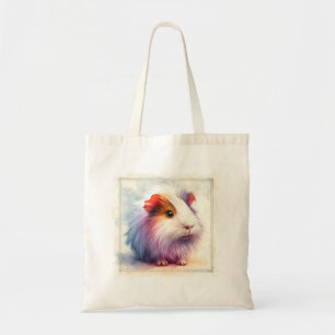 Domestic Guinea Pig AREF401 - Watercolor Tote Bag
