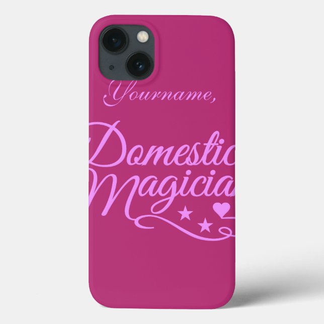 Domestic Magician custom iPad case (Back)