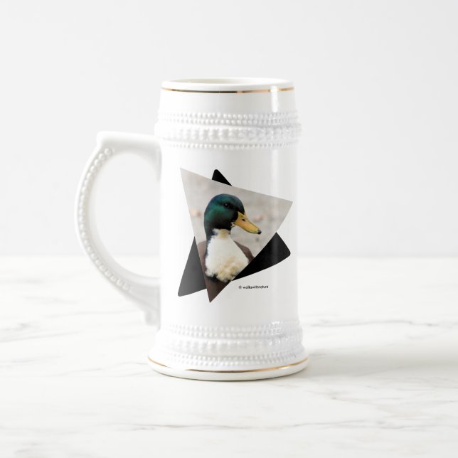 Domestic Mallard Duclair Bibbed Odd Duck Beer Stein (Left)