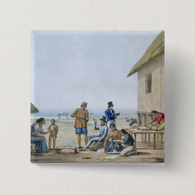 Domestic occupations, Agagna, Guam, Philippines, f Button (Front)