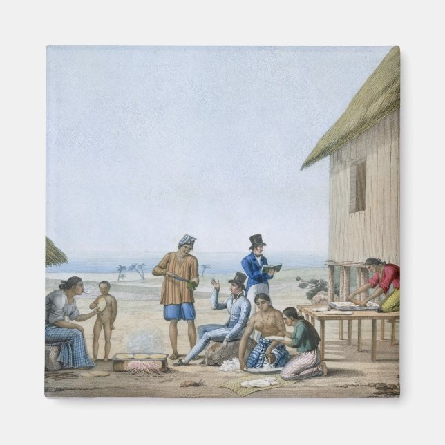 Domestic occupations, Agagna, Guam, Philippines, f Magnet (Front)