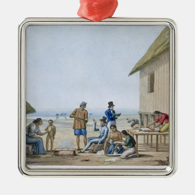 Domestic occupations, Agagna, Guam, Philippines, f Metal Ornament (Front)