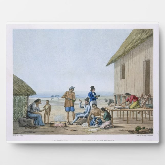 Domestic occupations, Agagna, Guam, Philippines, f Plaque (Front)