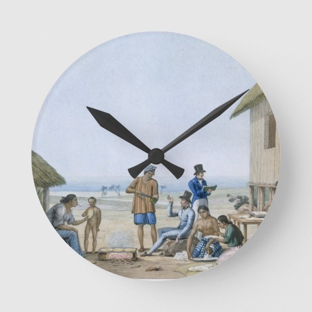 Domestic occupations, Agagna, Guam, Philippines, f Round Clock (Front)