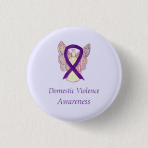 Domestic Violence Buttons & Pins - Decorative Button Pins | Zazzle