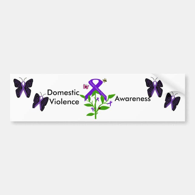 Domestic Violence Awareness bumper sticker (Front)