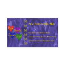 Domestic Violence Awareness Business Card