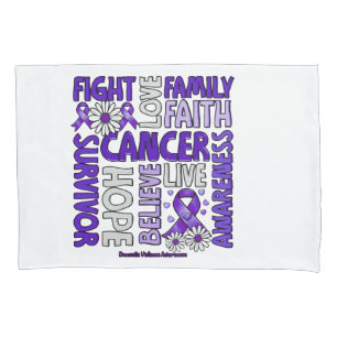 Domestic Violence Awareness - Fight love survivor  Pillow Case