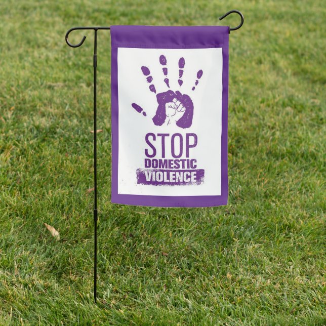 Domestic Violence Awareness  Garden Flag (In SItu)