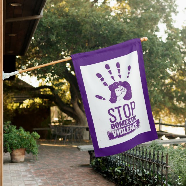 Domestic Violence Awareness  House Flag (In SItu)