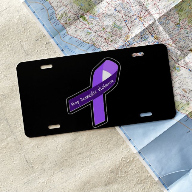 Domestic Violence Awareness  License Plate (In Situ)