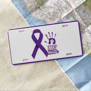 Domestic Violence Awareness License Plate
