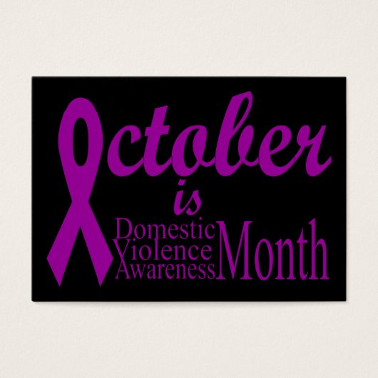 Domestic Violence Awareness Month (Front)
