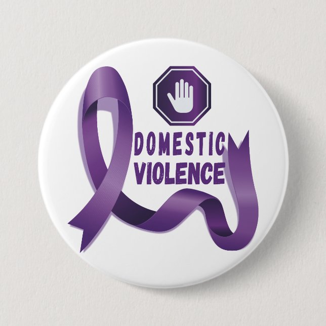 Domestic Violence Awareness Month Button (Front)