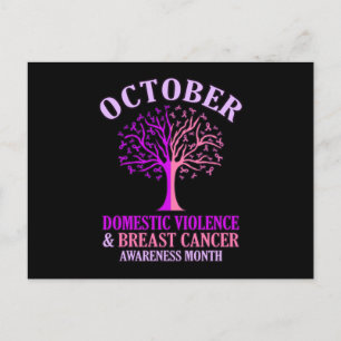 Domestic Violence Awareness Month October Support Invitation Postcard