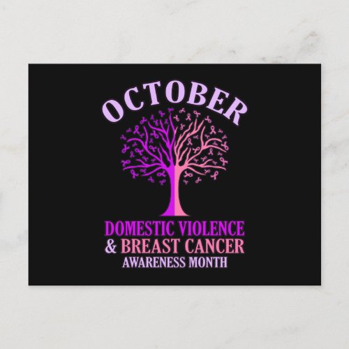 Domestic Violence Awareness Month October Support Invitation Postcard