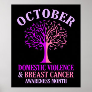 Domestic Violence Awareness Month October Support Poster