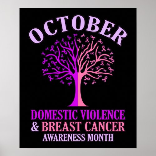 Domestic Violence Awareness Month October Support Poster