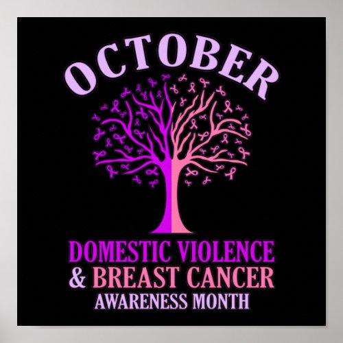 Domestic Violence Awareness Month October Support Poster