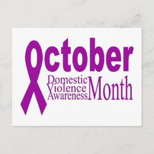 Domestic Violence Awareness Month Postcard
