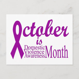 Domestic Violence Awareness Month Postcard