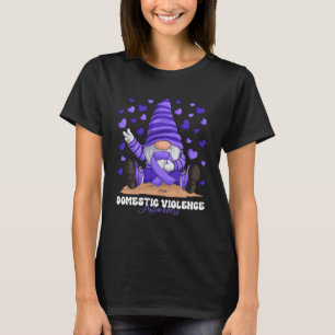 Domestic Violence Awareness Month Purple Ribbon Gn T-Shirt