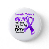 Domestic Violence Awareness Month Ribbon Gifts Button