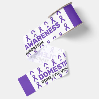 Domestic Violence Awareness Pattern Ribbon