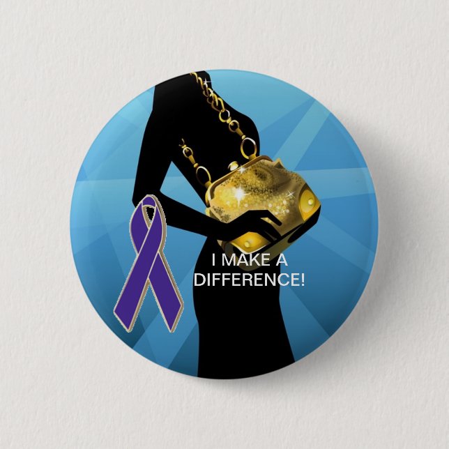 DOMESTIC VIOLENCE AWARENESS PINBACK BUTTON (Front)