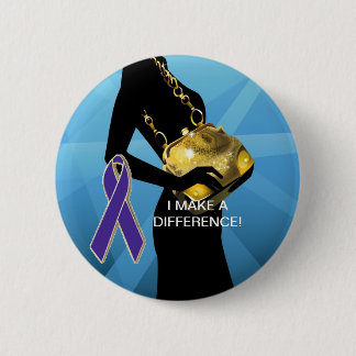 DOMESTIC VIOLENCE AWARENESS PINBACK BUTTON