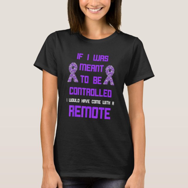 Domestic Violence Awareness Remote World Narcissis T-Shirt (Front)