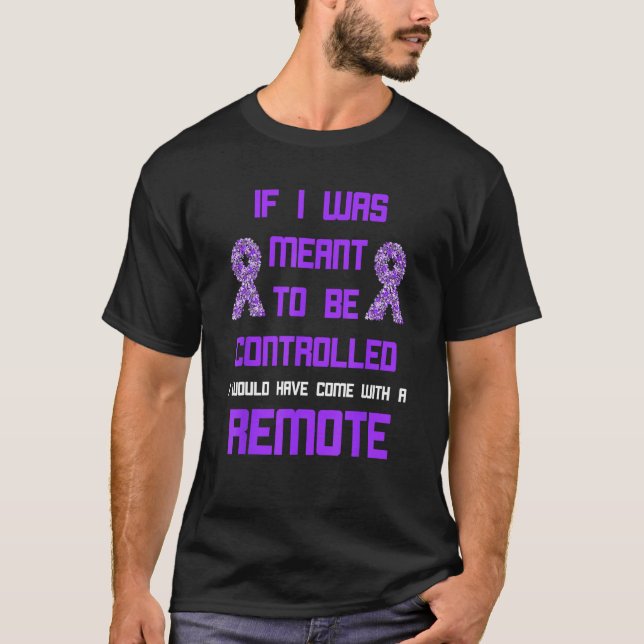 Domestic Violence Awareness Remote World Narcissis T-Shirt (Front)