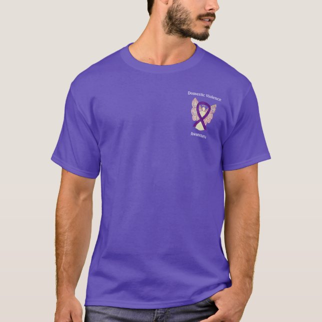 Domestic Violence Awareness Ribbon Angel Shirts (Front)