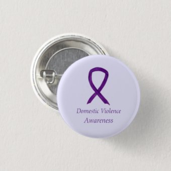 Domestic Violence Awareness Ribbon Custom Pin | Zazzle