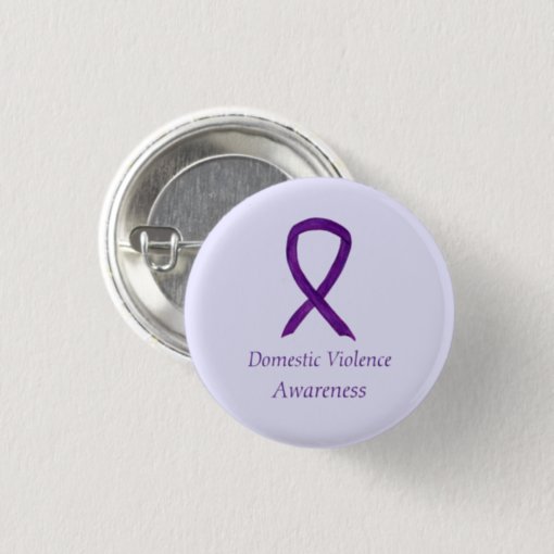 Domestic Violence Awareness Ribbon Custom Pin | Zazzle