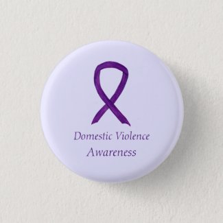 Domestic Violence Awareness Ribbon Custom Pin