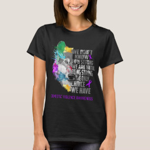 Domestic Violence Awareness Ribbon Support Gifts T-Shirt