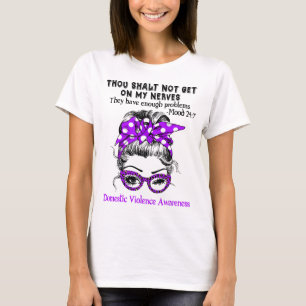 Domestic Violence Awareness Ribbon Support Gifts T-Shirt