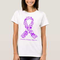 Domestic Violence Awareness Ribbon Support Gifts T-Shirt