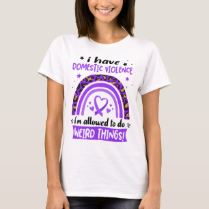 Domestic Violence Awareness Ribbon Support Gifts T-Shirt