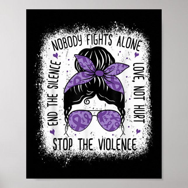 Domestic Violence Awareness Stop End Domestic Viol Poster (Front)