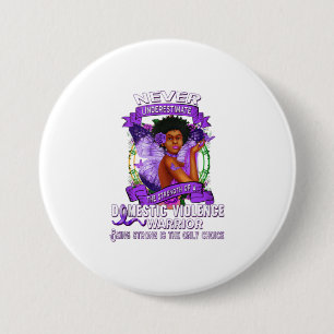 Domestic Violence Awareness Survivor Stop Button